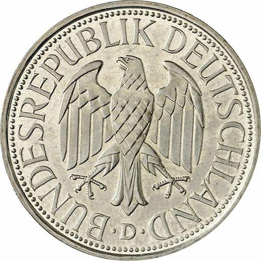Reverse 1 Mark 1992 D -  Coin Value - Germany, FRG