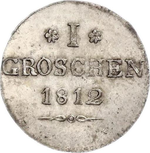 Reverse Ebersdorf Groschen 1812 - Silver Coin Value - Reuss-Schleiz, Heinrich LI
