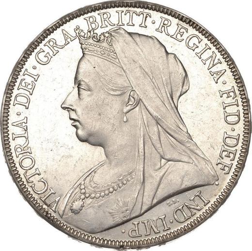 Avers 1 Krone 1898 TB Rand "LXII" - Silbermünze Wert - Großbritannien, Victoria