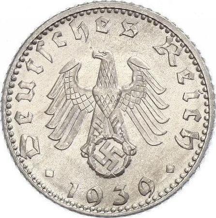 Reverse 50 Reichspfennig 1939 D "Type 1939-1944" -  Coin Value - Germany, Third Reich