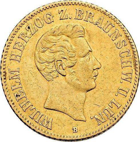 Obverse 10 Thaler 1855 B - Gold Coin Value - Brunswick-Wolfenbüttel, William