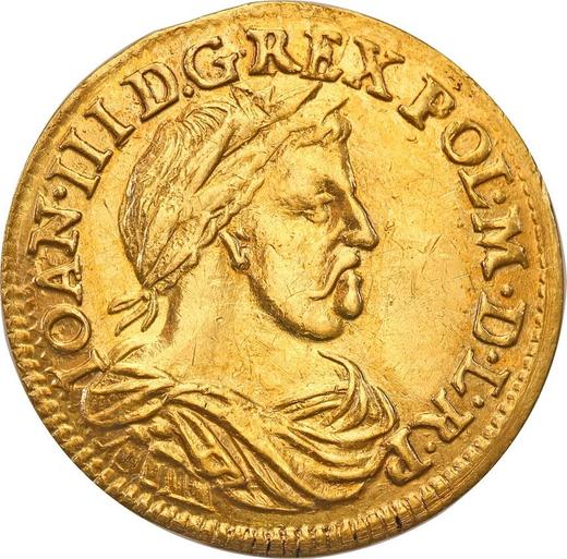 Avers Dukat 1677 DL "Danzig" - Goldmünze Wert - Polen, Johann III Sobieski