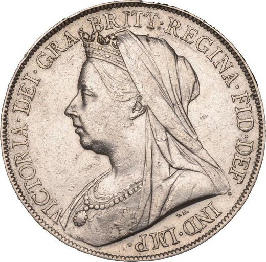 Avers 1 Krone 1899 TB Rand "LXII" - Silbermünze Wert - Großbritannien, Victoria