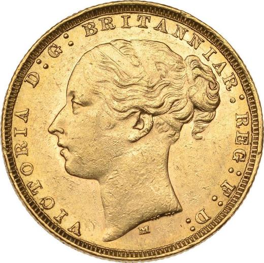 Anverso Soberano 1882 M WW "San Jorge" - valor de la moneda de oro - Australia, Victoria