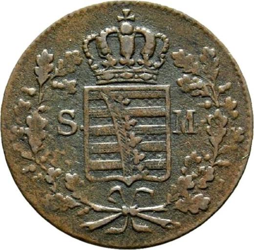 Avers 1 Pfennig 1839 - Münze Wert - Sachsen-Meiningen, Bernhard II