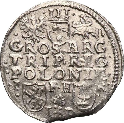 Reverse 3 Groszy (Trojak) no date (1588-1601) IF HR ID "Poznań Mint" - Silver Coin Value - Poland, Sigismund III Vasa