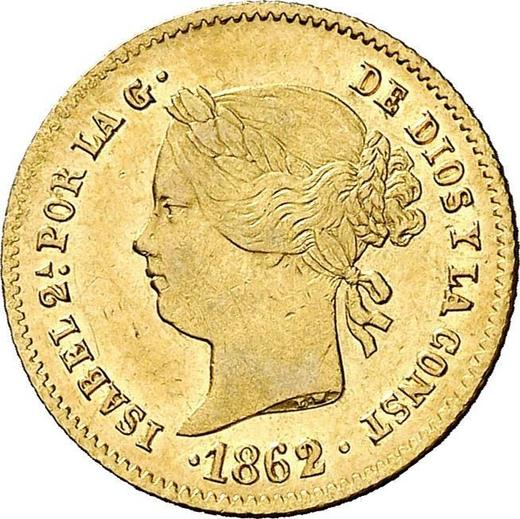 Obverse 2 Pesos 1862 - Gold Coin Value - Philippines, Isabella II