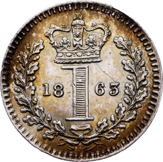 Reverse Penny 1863 "Type 1838-1887" - Silver Coin Value - United Kingdom, Victoria