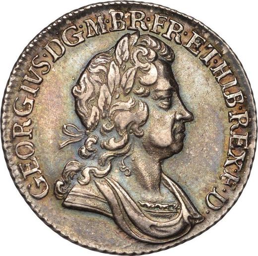 Obverse Shilling 1723 "Second draped bust" "SS" and "C" in angles - Silver Coin Value - United Kingdom, George I