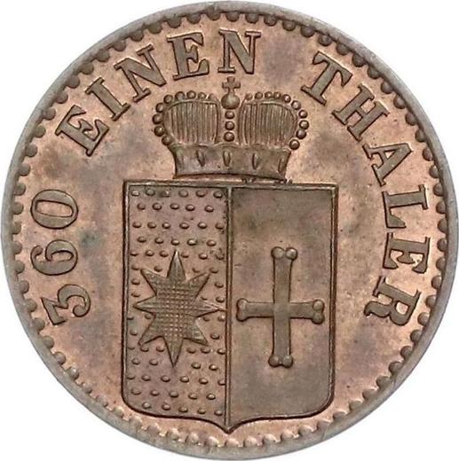 Obverse 1 Pfennig 1867 B -  Coin Value - Waldeck-Pyrmont, George Victor