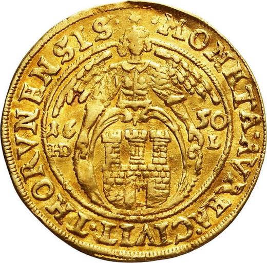 Reverse Ducat 1650 HDL "Torun" - Gold Coin Value - Poland, John II Casimir
