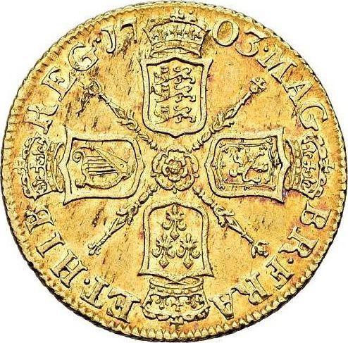 Reverse Guinea 1703 "First draped bust" VIGO - Gold Coin Value - United Kingdom, Anne