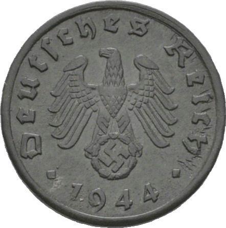 Revers 1 Reichspfennig 1944 G "Typ 1940-1945" - Münze Wert - Deutschland, Drittes Reich