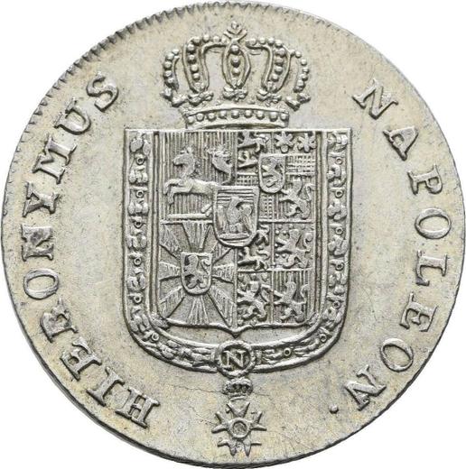 Obverse 1/6 Thaler 1812 B "Type 1808-1813" - Silver Coin Value - Westphalia, Jérôme Napoléon