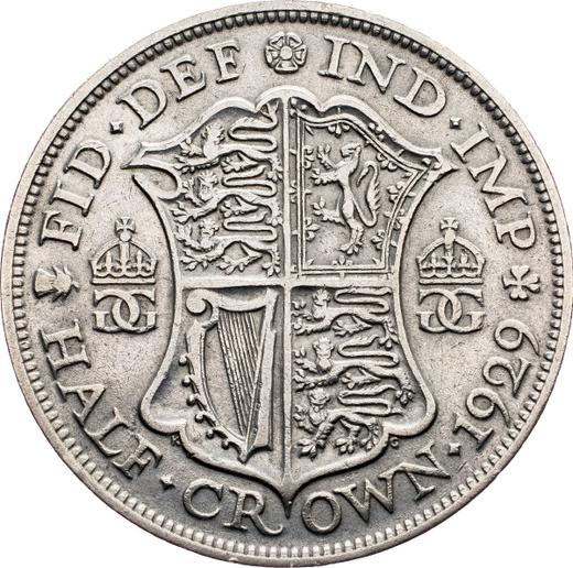 Reverse Halfcrown 1929 - Silver Coin Value - United Kingdom, George V