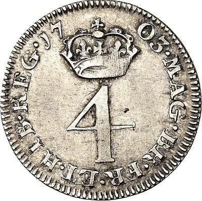 Reverse Fourpence (Groat) 1703 - Silver Coin Value - United Kingdom, Anne