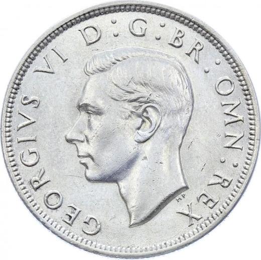 Obverse Halfcrown 1942 HP - Silver Coin Value - United Kingdom, George VI