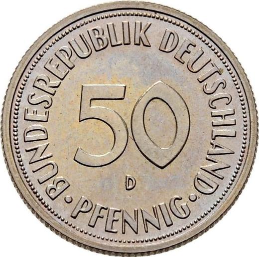 Obverse 50 Pfennig 1950 D - Coin Value - Germany, FRG