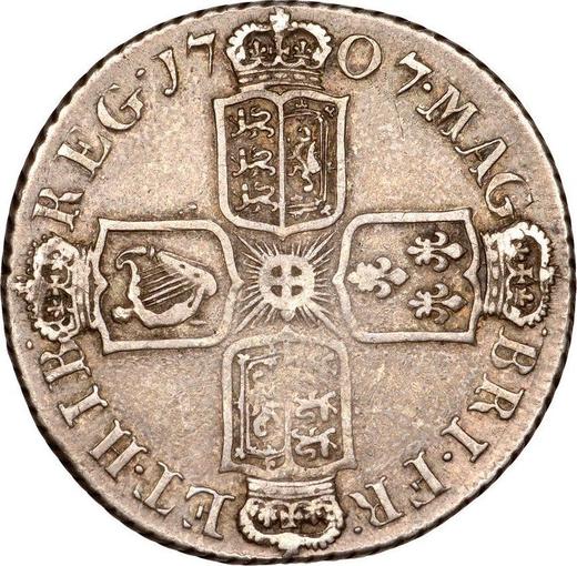 Revers 1 Schilling 1707 E * "Zweiter Porträttyp" Nach der Vereinigung - Silbermünze Wert - Großbritannien, Anne