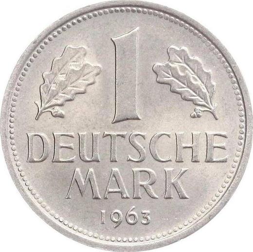 Obverse 1 Mark 1963 F -  Coin Value - Germany, FRG