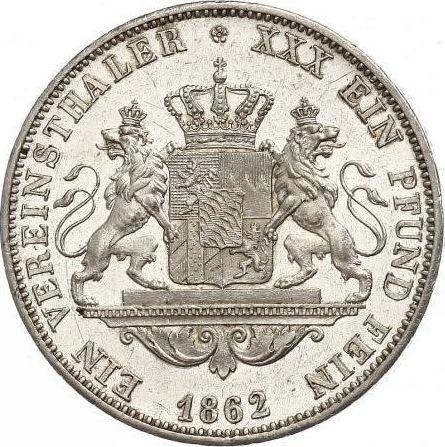 Revers Taler 1862 - Silbermünze Wert - Bayern, Maximilian II