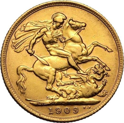 Reverse Sovereign 1909 - Gold Coin Value - United Kingdom, Edward VII