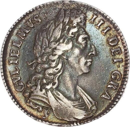 Obverse Halfcrown 1696 y "Small Shields" - Silver Coin Value - United Kingdom, William III