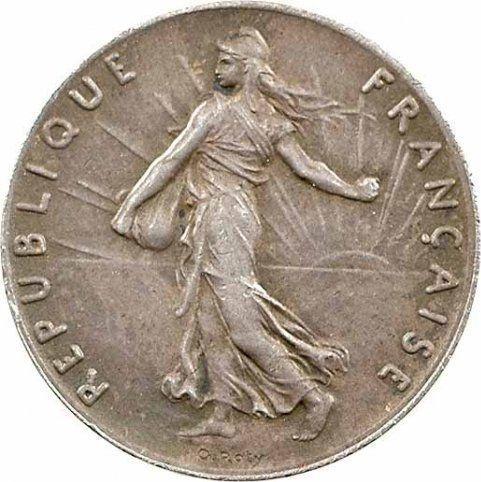Avers 50 Centime 1897 "Sämann" Piedfort Silber - Silbermünze Wert - Frankreich, Dritte Republik