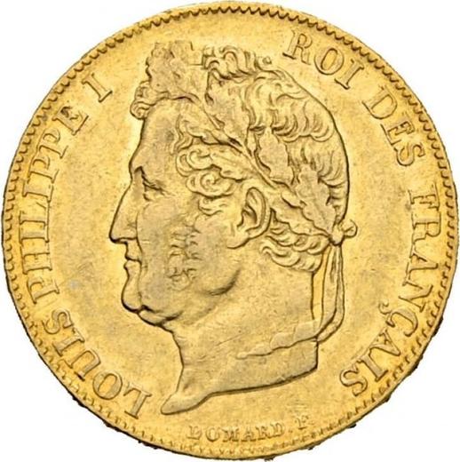 Avers 20 Franken 1845 W "Typ 1832-1848" - Goldmünze Wert - Frankreich, Louis-Philippe I