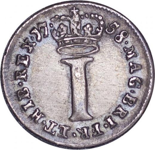 Reverse Penny 1758 - Silver Coin Value - United Kingdom, George II