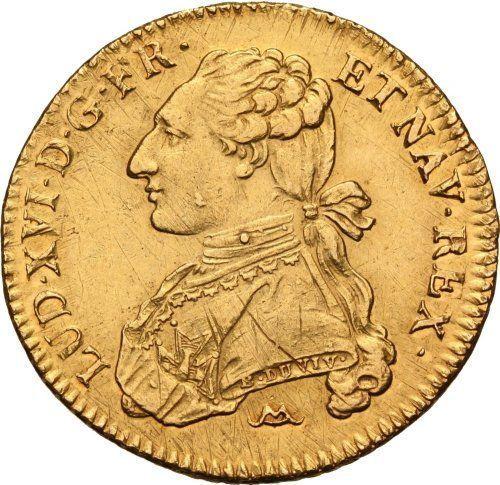 Avers Doppelter Louis d'or 1776 N - Goldmünze Wert - Frankreich, Ludwig XVI