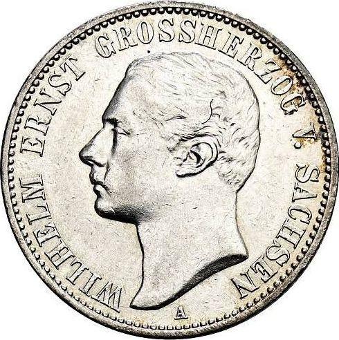Obverse 2 Mark 1901 A "Saxe-Weimar-Eisenach" - Silver Coin Value - Germany, German Empire
