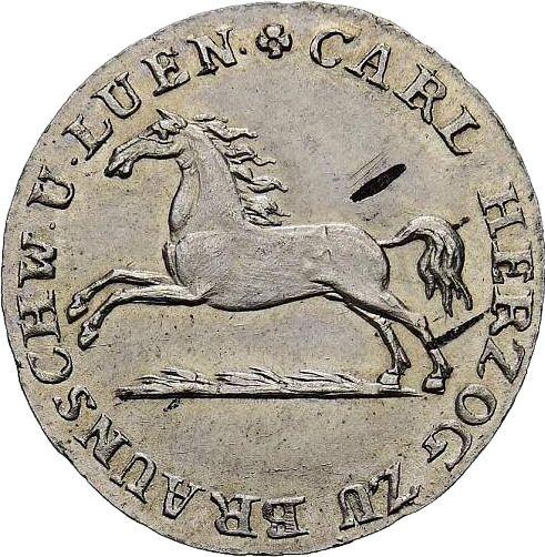 Obverse 1/12 Thaler 1825 CvC - Silver Coin Value - Brunswick-Wolfenbüttel, Charles II