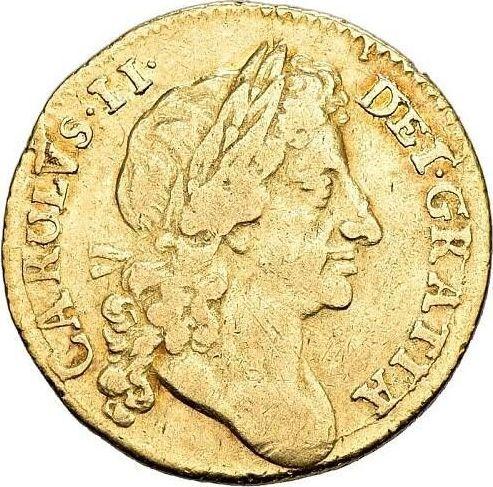 Obverse Half Guinea 1678 "Second laureate bust" - Gold Coin Value - United Kingdom, Charles II