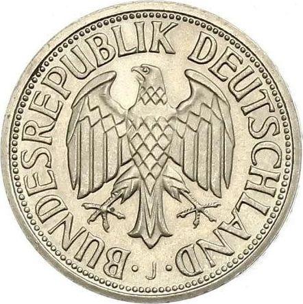 Reverse 1 Mark 1959 J - Coin Value - Germany, FRG