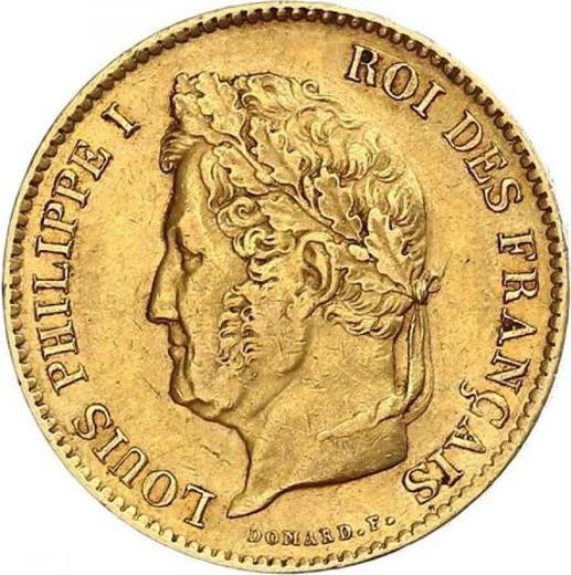 Avers 40 Francs 1835 A "Typ 1831-1839" - Goldmünze Wert - Frankreich, Louis-Philippe I
