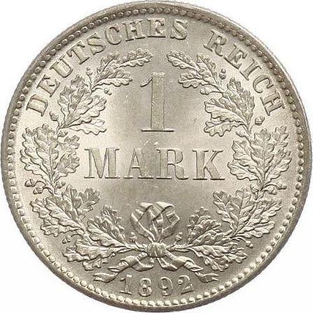 Avers 1 Mark 1892 D "Typ 1891-1916" - Silbermünze Wert - Deutschland, Deutsches Kaiserreich