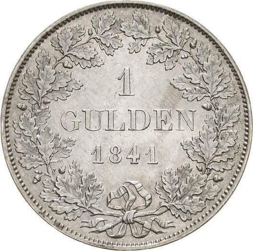 Rewers monety - 1 gulden 1841 - cena srebrnej monety - Schwarzburg-Rudolstadt, Fryderyk Günther
