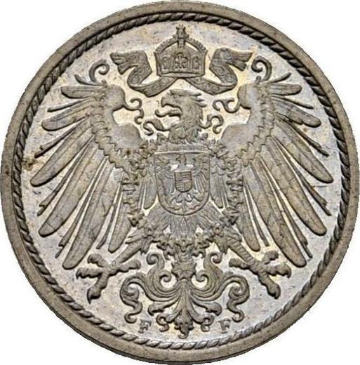 Reverse 5 Pfennig 1899 F "Type 1890-1915" -  Coin Value - Germany, German Empire