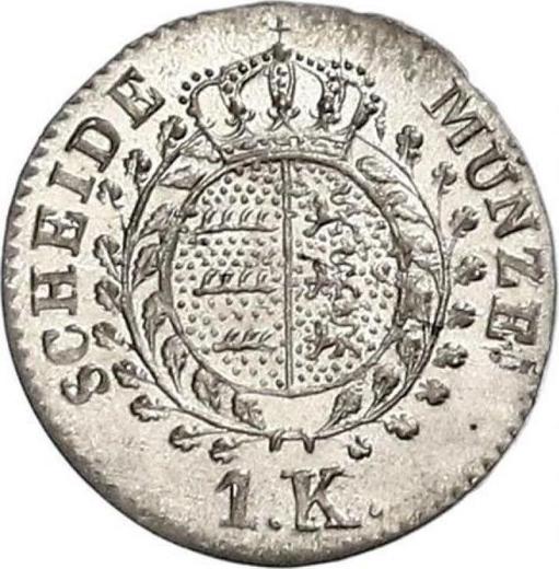 Revers Kreuzer 1834 W - Silbermünze Wert - Württemberg, Wilhelm I