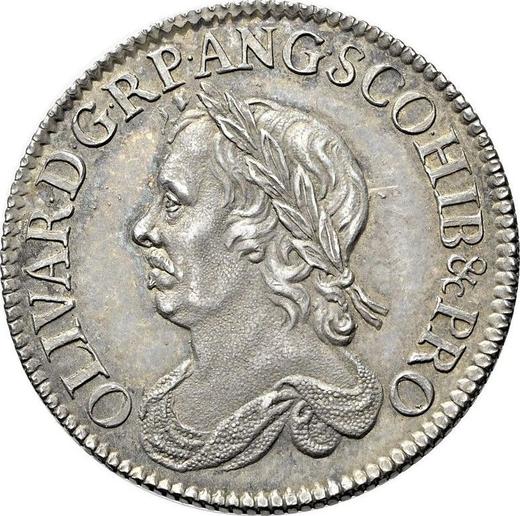 Obverse Shilling 1658 HIB &c PRO - Silver Coin Value - United Kingdom, Oliver Cromwell