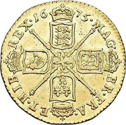 Revers 1 Guinee 1675 "Viertes Lorbeerbüste" Elefant und Schloss - Goldmünze Wert - Großbritannien, Karl II