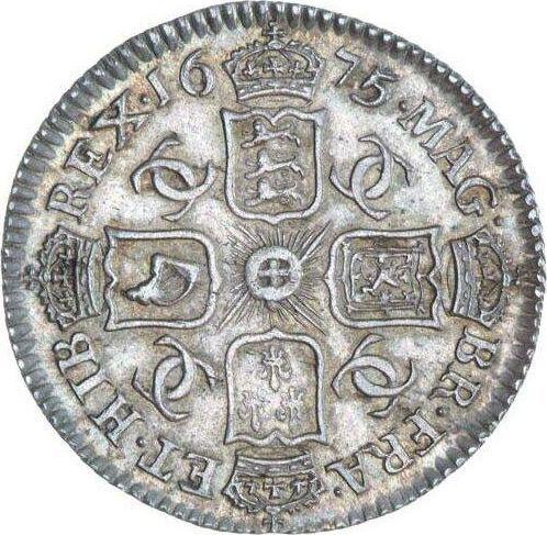Reverso 6 peniques 1675 - valor de la moneda de plata - Gran Bretaña, Carlos II