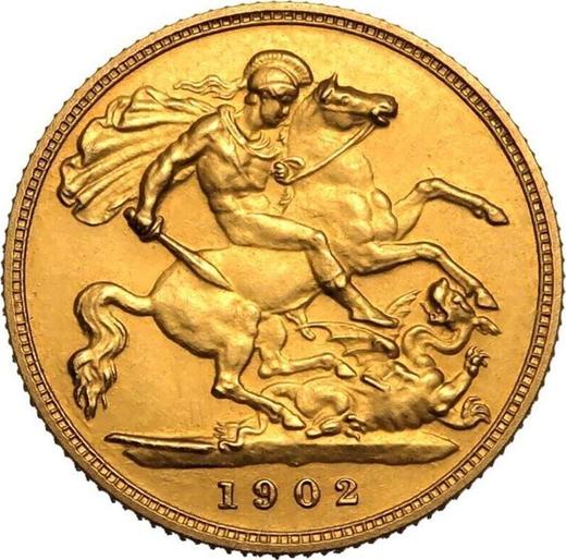 Reverse Half Sovereign 1902 - Gold Coin Value - United Kingdom, Edward VII