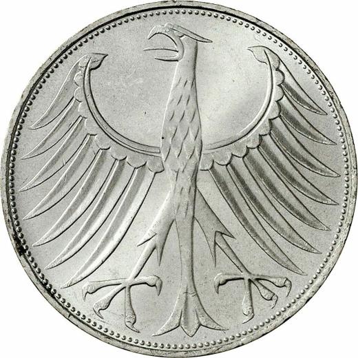 Reverse 5 Mark 1973 G - Silver Coin Value - Germany, FRG
