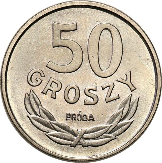 Reverse Pattern 50 Groszy 1986 MW Nickel - Coin Value - Poland, Peoples Republic