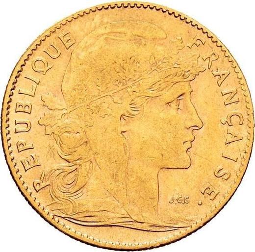 Anverso 10 francos 1905 "Tipo 1899-1914" - valor de la moneda de oro - Francia, Tercera República