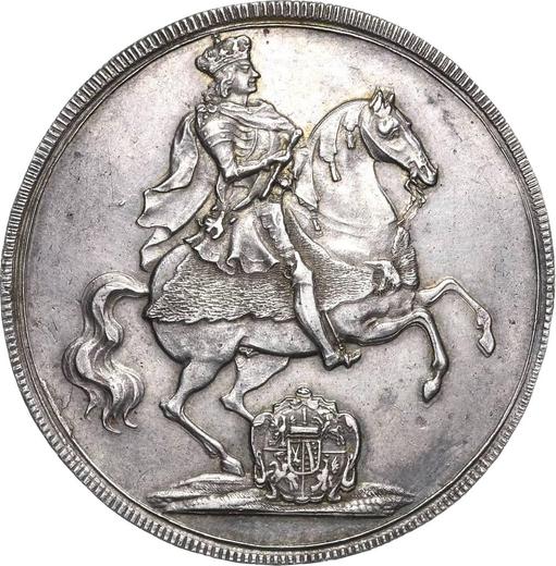 Obverse 2 Thaler 1711 ILH "Vikariat" - Silver Coin Value - Poland, Augustus II