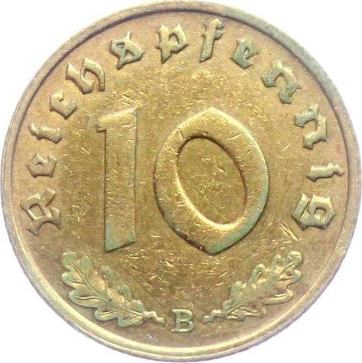 Obverse 10 Reichspfennig 1938 B "Type 1936-1939" -  Coin Value - Germany, Third Reich