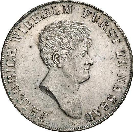 Avers Taler 1812 CT L "Typ 1809-1815" Muster Rand - Silbermünze Wert - Nassau, Friedrich Wilhelm